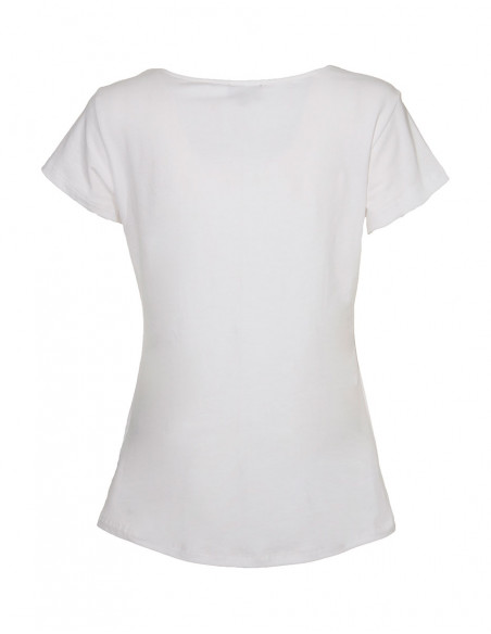 95% cotton 5% elastane mandala tee shirt and short sleeves