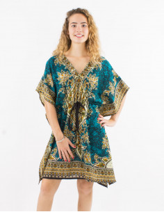 Polyester printed kaftan tunic 2