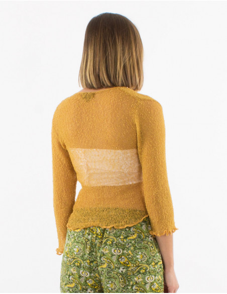 Veste maille polyester légère filet