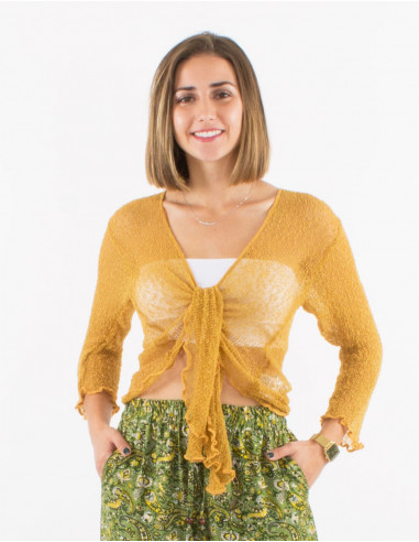 Polyester knitted jacket