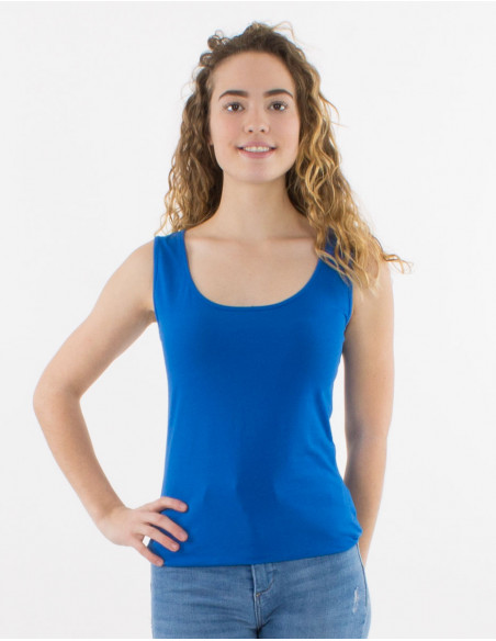 Tee shirt sans manches uni