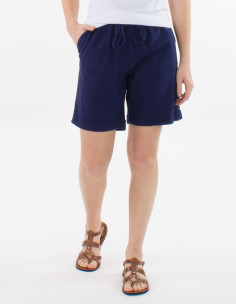 Short 54% lin 46% viscose ceinture elastique 2