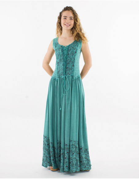 Robe longue viscose bretelles SW