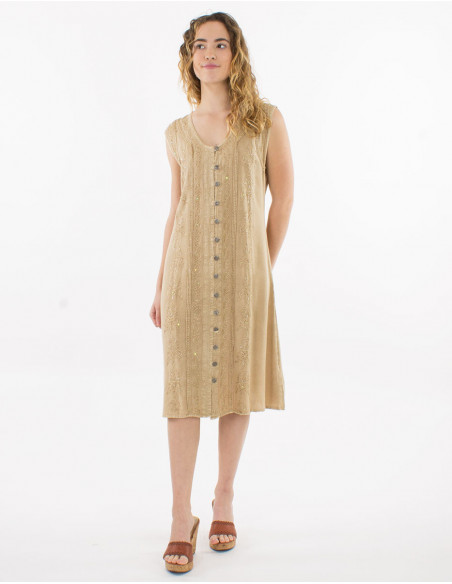 Robe Viscose Boutonnee Deb Sw