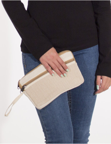 Cotton 2 zips kit with lining