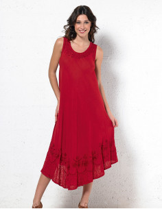Rayon plain dress