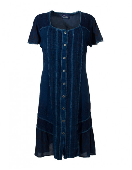 Robe Viscose Ouverte Manches