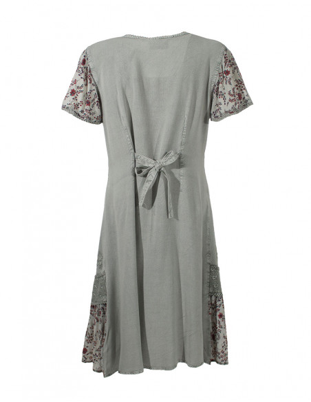 Robe Viscose Ouverte Manches