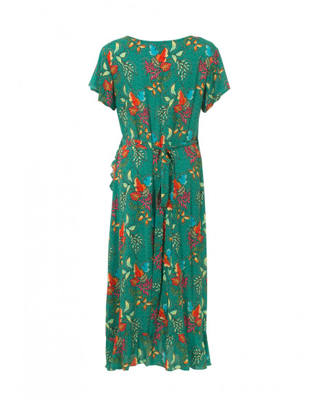 Short Sleeve Viscose Dress