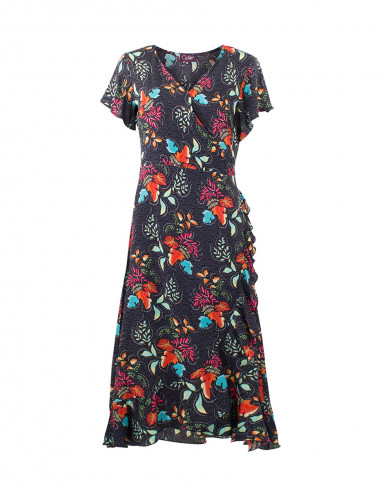 Short Sleeve Viscose Dress