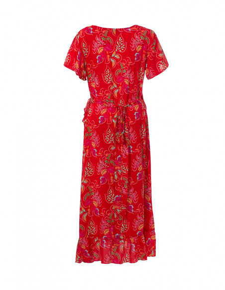 Short Sleeve Viscose Dress