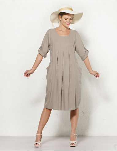 ROBE 55% LIN 45% VISCOSE AMPLE MC