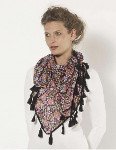 Polyester scarf with...
