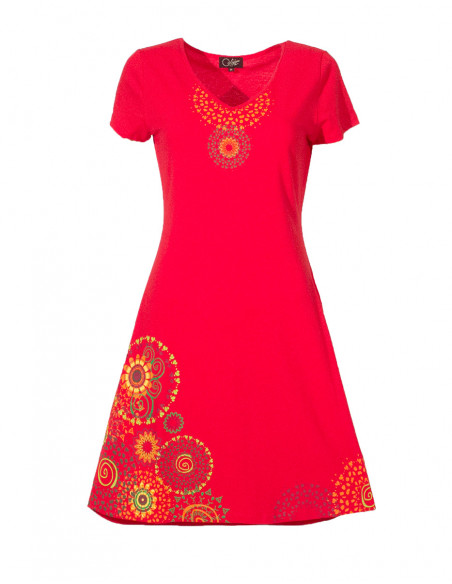 Knitted 97% cotton 3% elastane dress