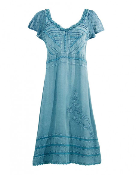 Robe Viscose Sw Avec Broderies