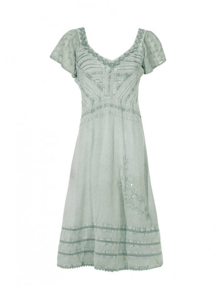 Robe Viscose Sw Avec Broderies