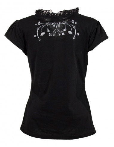 Knitted 60% cotton 40% polyester tee shirt