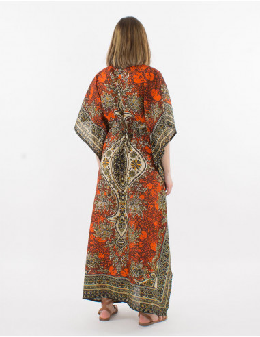 Robe Kaftan Polyester Imprime