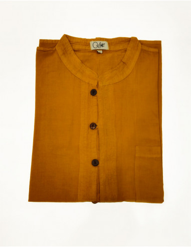 SW light cotton buttoned gent shirt with short sleeves