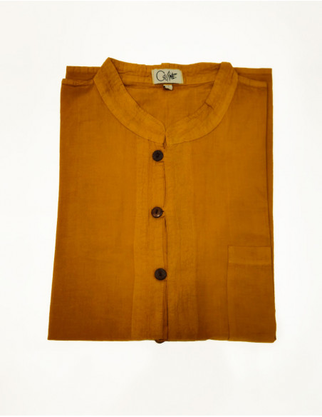 SW light cotton buttoned gent shirt with short sleeves