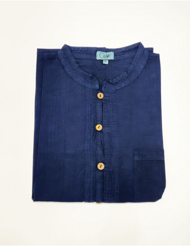 SW light cotton buttoned gent shirt with short sleeves
