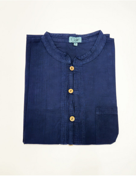 SW light cotton buttoned gent shirt with short sleeves