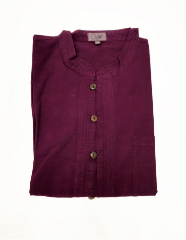 SW light cotton buttoned gent shirt with short sleeves