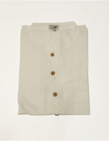 SW light cotton buttoned gent shirt with short sleeves