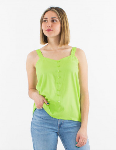 Viscose plain top with straps
