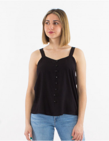 Viscose plain top with straps