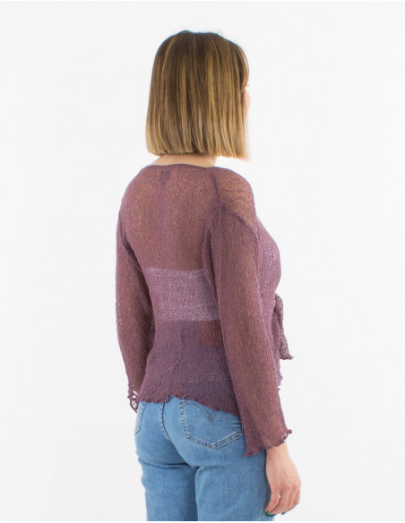 Veste maille polyester légère filet