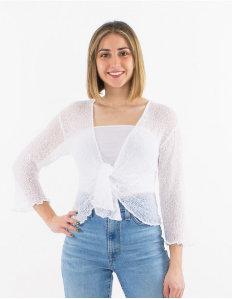 Polyester knitted jacket