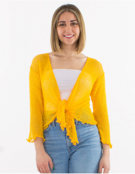 Polyester knitted jacket