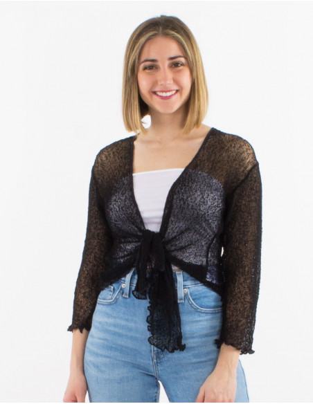 Polyester knitted jacket