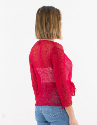 Polyester knitted jacket