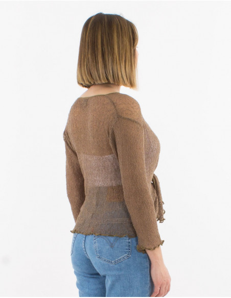 Veste maille polyester légère filet