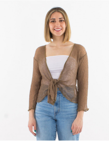 Veste maille polyester légère filet