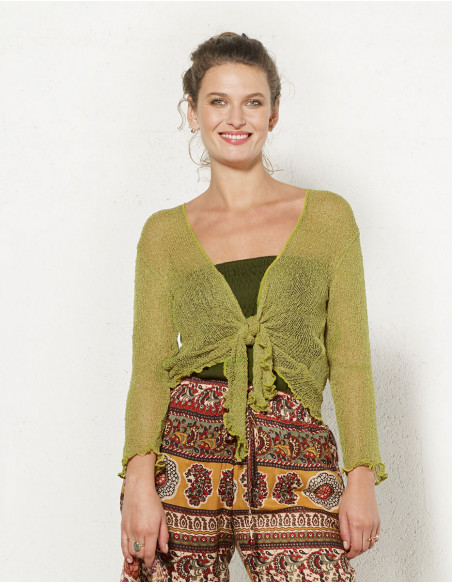 Polyester knitted jacket