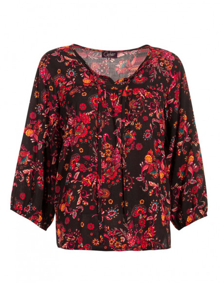 Chemisier Viscose Manches 3/4