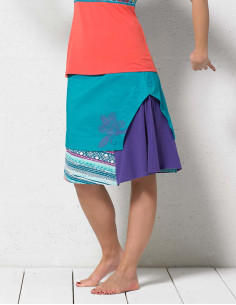 Knitted cotton skirt