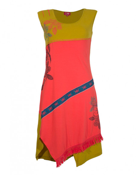 Knitted printed dress