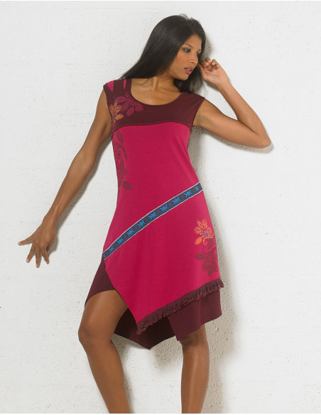 Knitted printed dress
