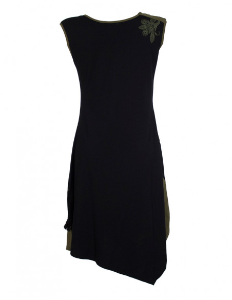 Knitted printed dress