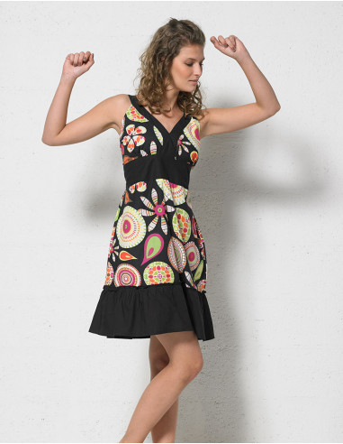 Cotton dress printed