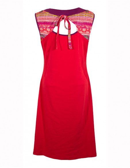 Robe courte imprimee