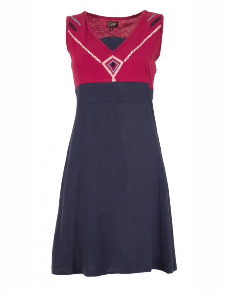 Robe courte coton