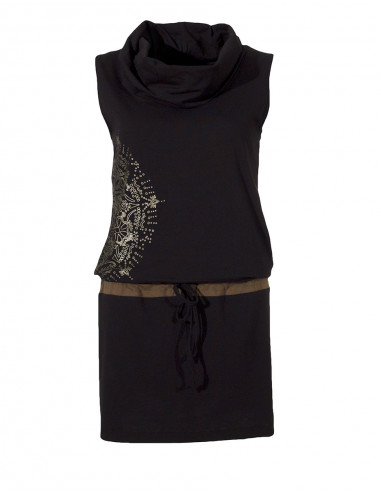 Knitted 97% cotton 3% spandex dress