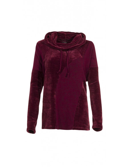 Pull Maille Polyester Chenille A Patchs