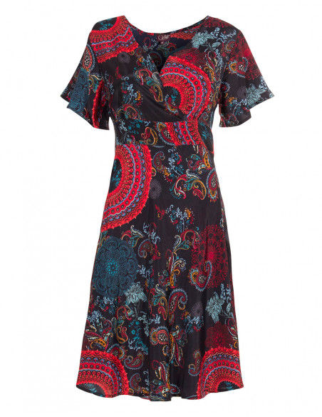 Robe Polyester Manches Courtes