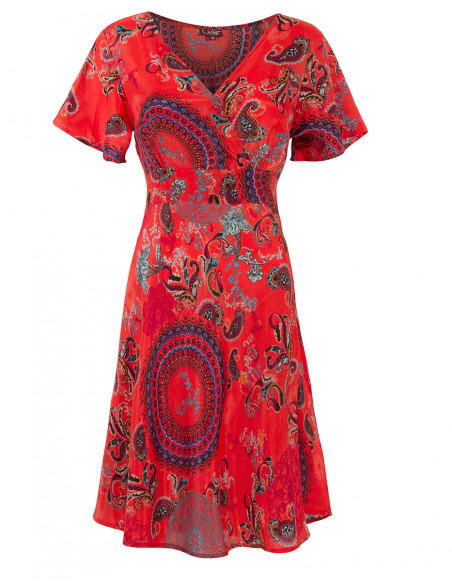 Robe Polyester Manches Courtes